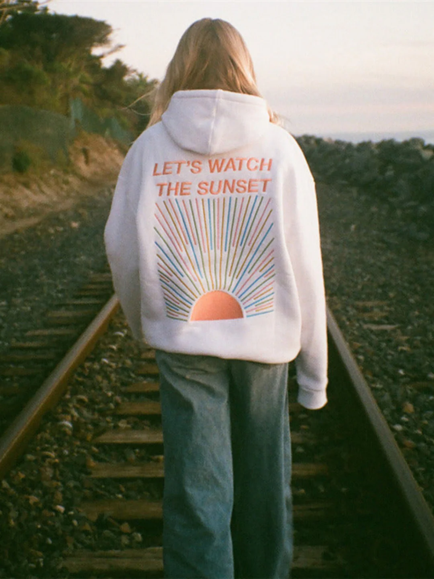 Sunset-Inspired Cozy Hoodie
