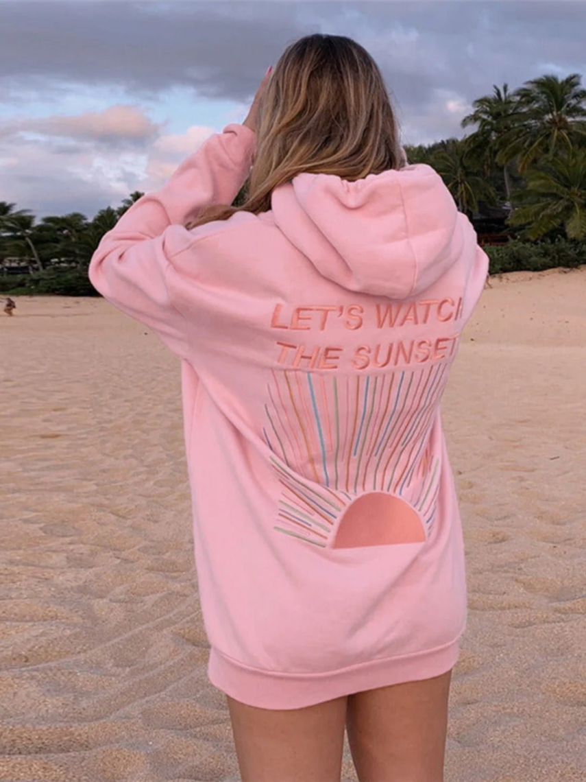 Sunset-Inspired Cozy Hoodie