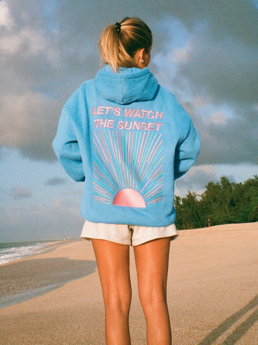 Sunset-Inspired Cozy Hoodie